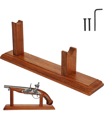 Amazon.com: Denix Wooden Pistol Stand for Flintlock Pistol